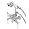 Kingston Brass CA22T1 3-3/8" Tub Wall Mount Clawfoot Tub Faucet with Hand Shower, Polished Chrome CA22T1 - alternate 1